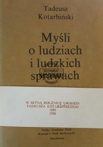 Myśli o ludziach i ludzkich sprawach