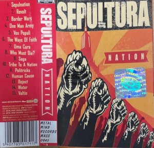Sepultura – Nation Kaseta