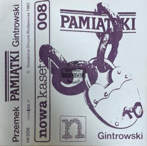 Przemysław Gintrowski – Pamiątki Kaseta