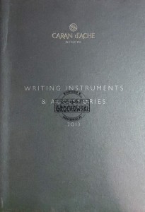 Caran d'Ache. Wrtiting Instruments & Accessories 2013