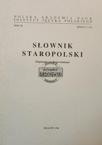 Słownik staropolski, zeszyt 2 (70)