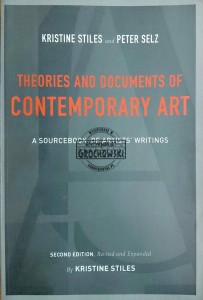 Theories and Documents of Contemporary Art