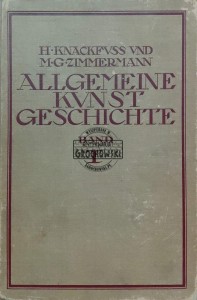 Allgemaine Kunstgeschichte, T.1