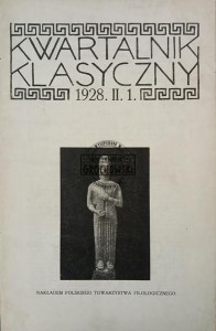 Kwartalnik klasyczny 1928 II 1
