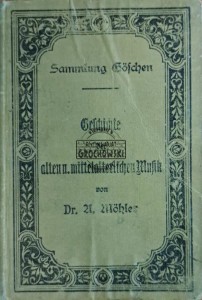 Geschichte der alten und mittelalterlichen Musik