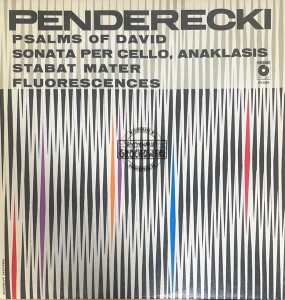 Penderecki – Psalms Of David / Sonata Per Cello / Anaklasis / Stabat Mater / Fluorescences LP