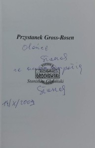 Przystanek Gross-Rosen (autograf)