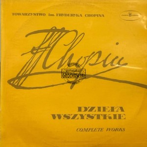 Fryderyk Chopin / Barbara Hesse-Bukowska, Włodzimierz Tomaszczuk – Dzieła Wszystkie = Complete Works (Volume XIV) LP