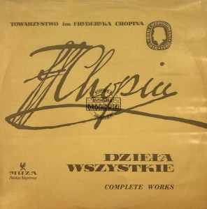 Fryderyk Chopin – Drugi Koncert Na Fortepian Z Orkestrą F-moll, Op. 21 / Berceuse / Tarantella / Ecossaises / Walce LP