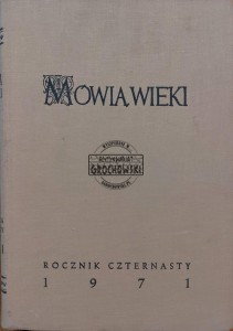 Mówią wieki, nr 1-12, styczeń-grudzień 1971