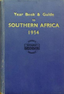 Year Book & Guide. Southern Africa 1954