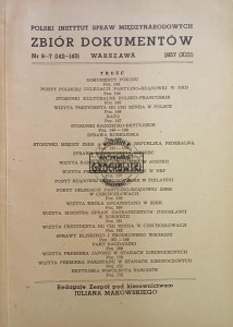 Zbiór dokumentów 6-7 (142-143) / 1957