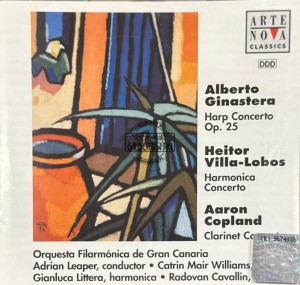 Orquesta Filarmónica De Gran Canaria, Catrin Mair Williams, Gianluca Littera, Rodovan Cavallin, Adrian Leaper – Alberto Ginastera - Heitor Villa-Lobos - Aaron Copland CD