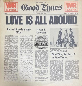 War Featuring Eric Burdon – Love Is All Around LP