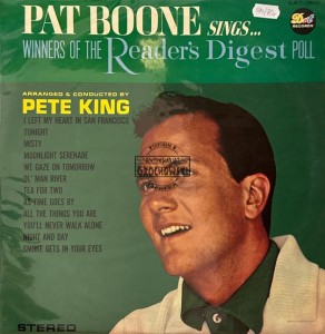 Pat Boone – Sings Winners Of The Reader's Digest Poll LP