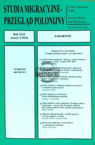 Studia migracyjne - przegląd polonijny