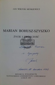 Marian Bohusz-Szyszko. Życie i twórczość 1901-1995 (autograf)