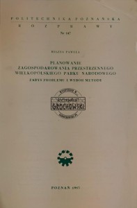 Planowanie zagospodarowania przestrzennego Wielkopolskiego Parku Narodowego