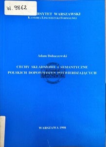 Cechy składniowe i semantyczne polskich dopowiedzień potwierdzających