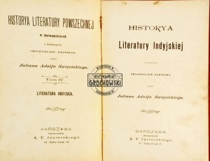 Historya Literatury Indyjskiej