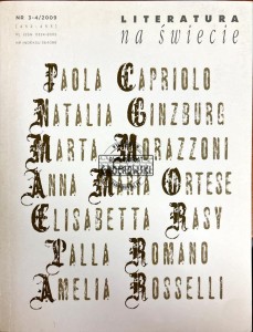 Literatura na świecie nr 3-4(452-453). Paola Capriolo i inni