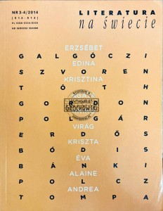 Literatura na świecie nr 3-4(512-513) Erzsebet Galgóczi i inni