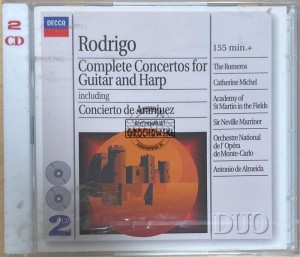 Joaquín Rodrigo • The Romeros / Sir Neville Marriner / Antonio De Almeida – Complete Concertos For Guitar And Harp 2CD