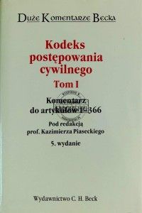 Kodeks postępowania cywilnego, T.1