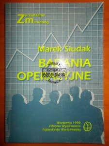 Badania operacyjne. (Seria: Zarządzanie Marketing)
