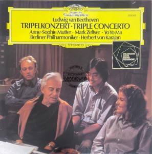 Ludwig van Beethoven, Anne-Sophie Mutter ∙ Mark Zeltser ∙ Yo Yo Ma*, Berliner Philharmoniker ∙ Herbert von Karajan – Tripelkonzert (Triple Concerto) LP