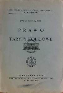 Prawo i taryfy kolejowe