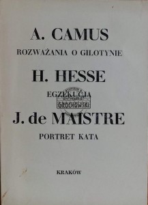Rozważania o gilotynie. Egzekucja. Portret kata