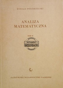Analiza matematyczna, tom 2