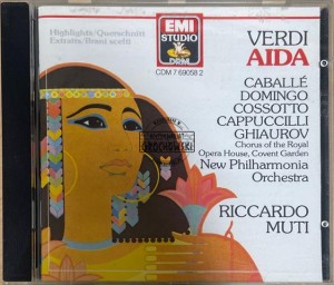 Verdi | Caballé | Domingo • Cossotto | Ghiaurov | Cappuccilli | Chorus Of The Royal Opera House, Covent Garden | New Philharmonia Orchestra | Muti – Aida (Highlights / Extraits / Querschnitt) CD