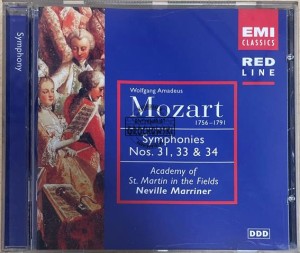 Mozart, Neville Marriner, Academy Of St. Martin-in-the-Fields – Symphonies Nos. 31, 33 & 34 CD
