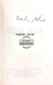 Ogród nauk (autograf)