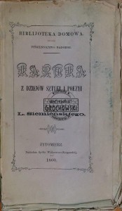 Kartka z dziejów poezji i sztuki