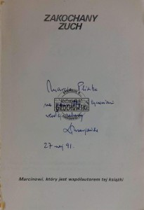 Zakochany zuch (autograf)
