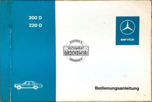 Mercedes 200 D, 220 D. Bedienungsanleitung