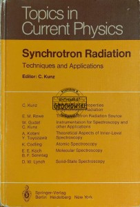 Topics in Current Physics. Synchrotron Radiation