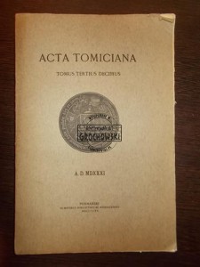 Acta Tomiciana