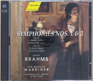 Johannes Brahms, Neville Marriner, The Academy Of St. Martin-in-the-Fields – Symphonies Nos. 1 & 2 2CD