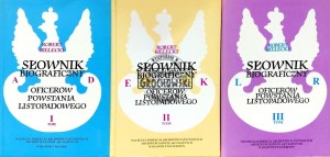Słownik biograficzny oficerów Powstania Listopadowego, T.1-3