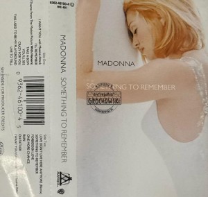 Madonna – Something To Remember Kaseta