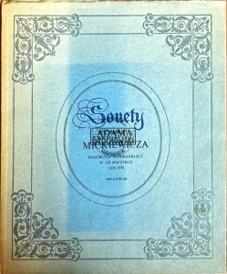 Sonety Adama Mickiewicza