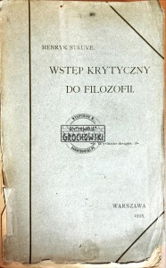 Wstęp krytyczny do filozofii