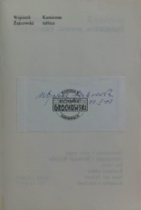 Kamienne tablice (autograf)