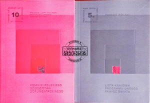Pamięć Polski, cz. 1-2. Lista krajowa programu UNESCO Pamięć Świata, Pomniki polskiego dziedzictwa dokumentacyjnego