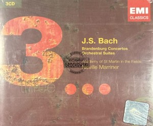 J.S. Bach ‎– Academy of St Martin in the Fields, Neville Marriner – Brandenburg Concertos / Orchestral Suites 3CD