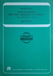 Bibliografia historii Kościoła w Polsce za lata 1975-1977. Część I